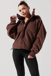 Find Your Inner Fleece Jacket - Chocolate POPFLEX®